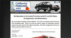 Desktop Screenshot of californiaporsches.com